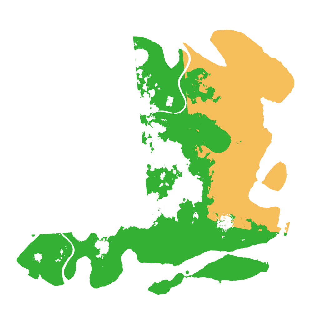 Biome Rust Map: Procedural Map, Size: 3500, Seed: 1177292