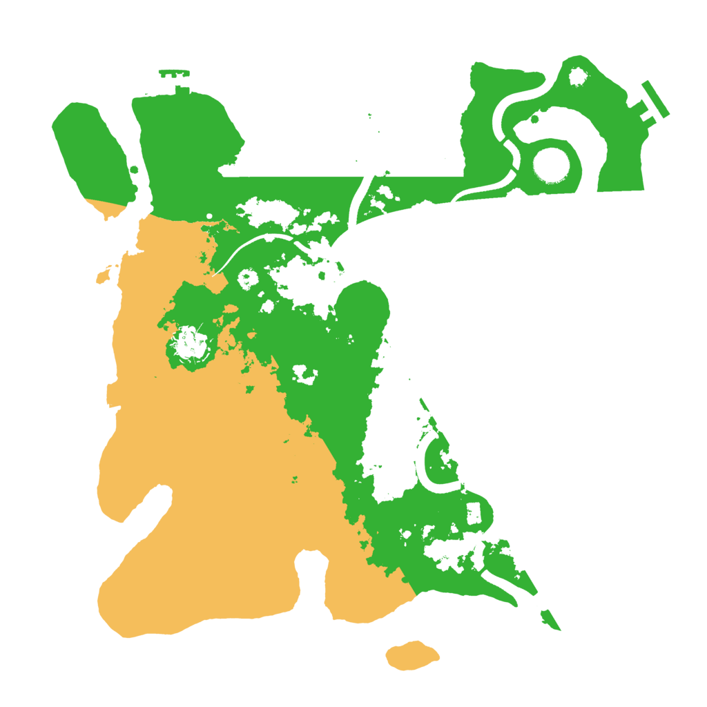 Biome Rust Map: Procedural Map, Size: 3500, Seed: 2068756493