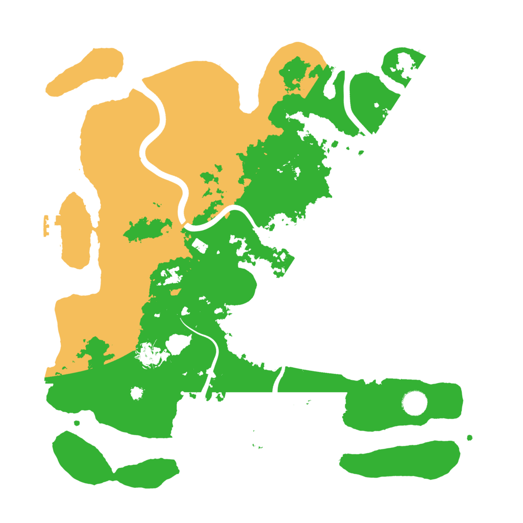 Biome Rust Map: Procedural Map, Size: 3700, Seed: 1046540667