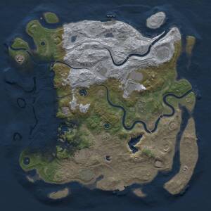 Thumbnail Rust Map: Procedural Map, Size: 4250, Seed: 2139528838, 16 Monuments