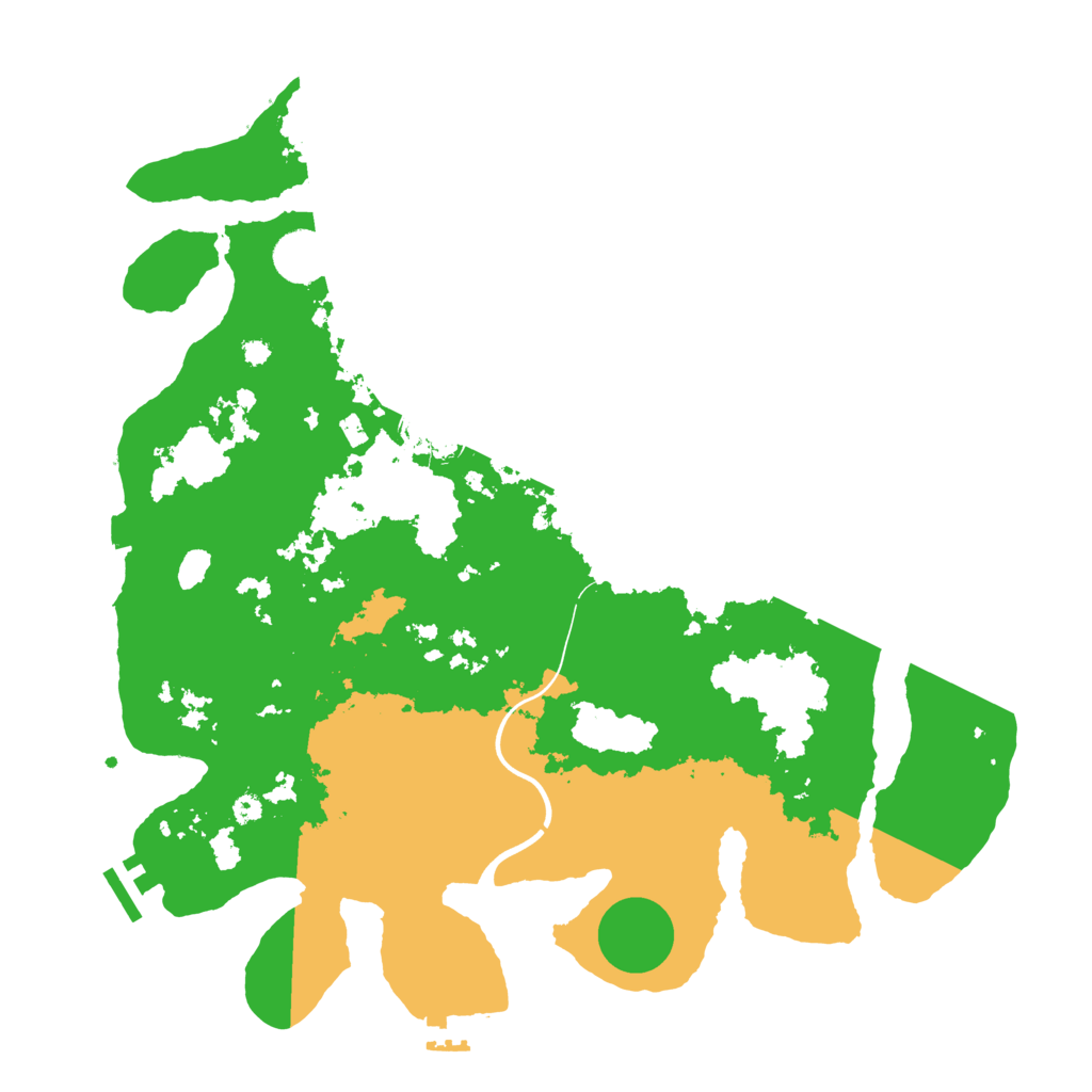 Biome Rust Map: Procedural Map, Size: 3800, Seed: 143257884