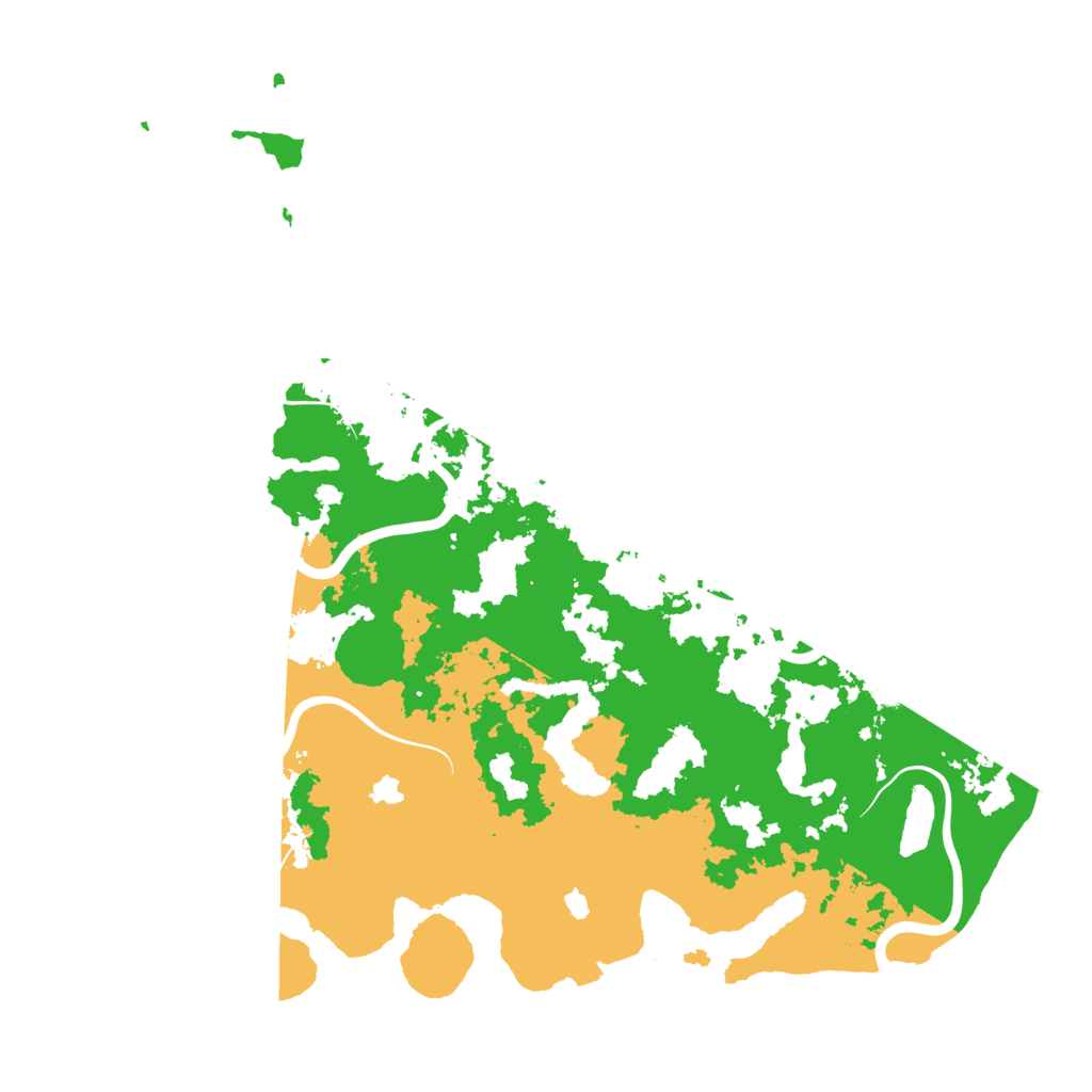 Biome Rust Map: Procedural Map, Size: 4500, Seed: 185119211