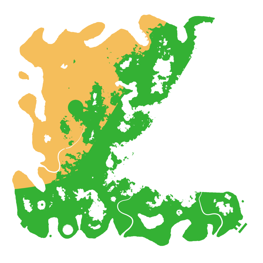 Biome Rust Map: Procedural Map, Size: 4500, Seed: 1463