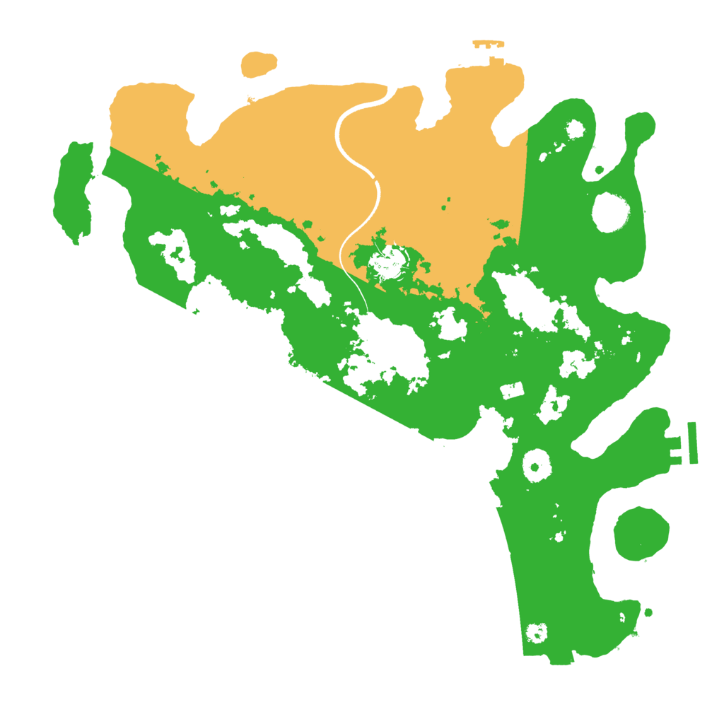 Biome Rust Map: Procedural Map, Size: 3500, Seed: 77921281