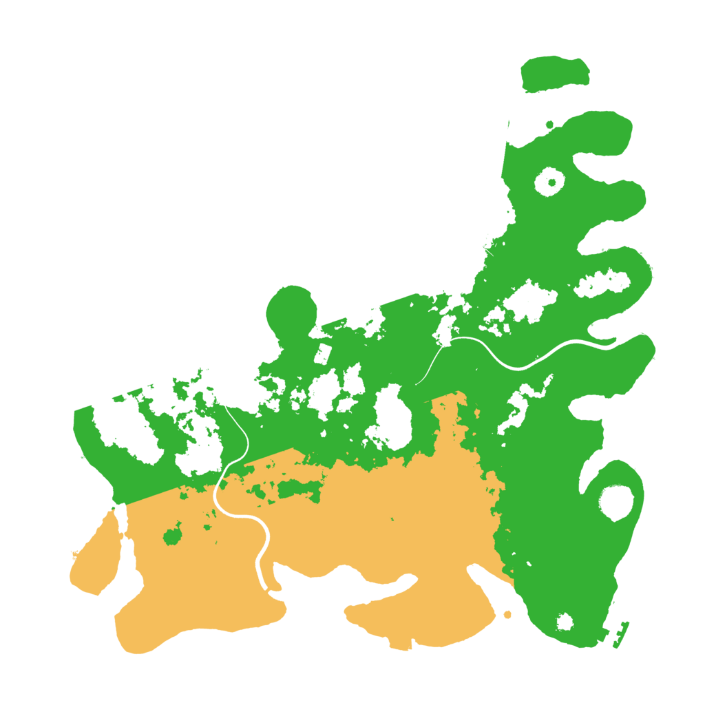 Biome Rust Map: Procedural Map, Size: 3700, Seed: 998143