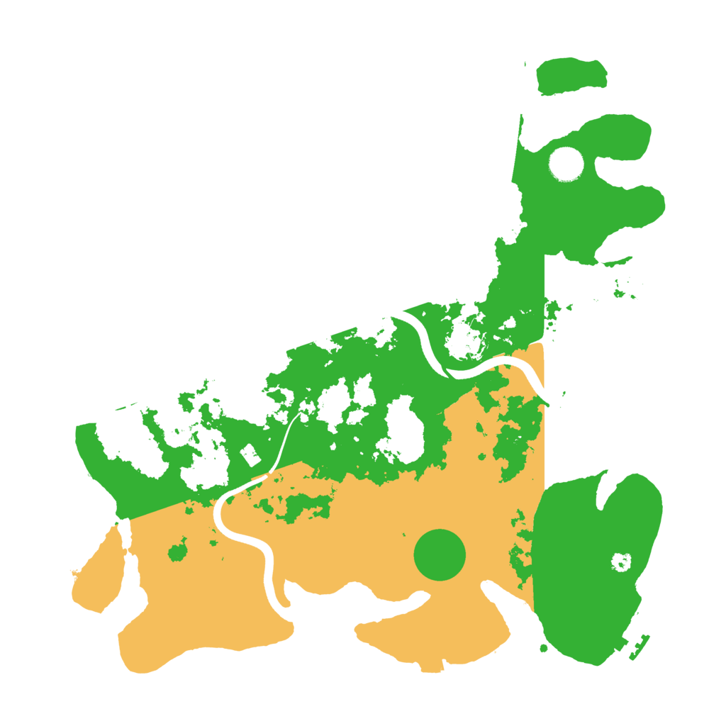 Biome Rust Map: Procedural Map, Size: 3700, Seed: 998143