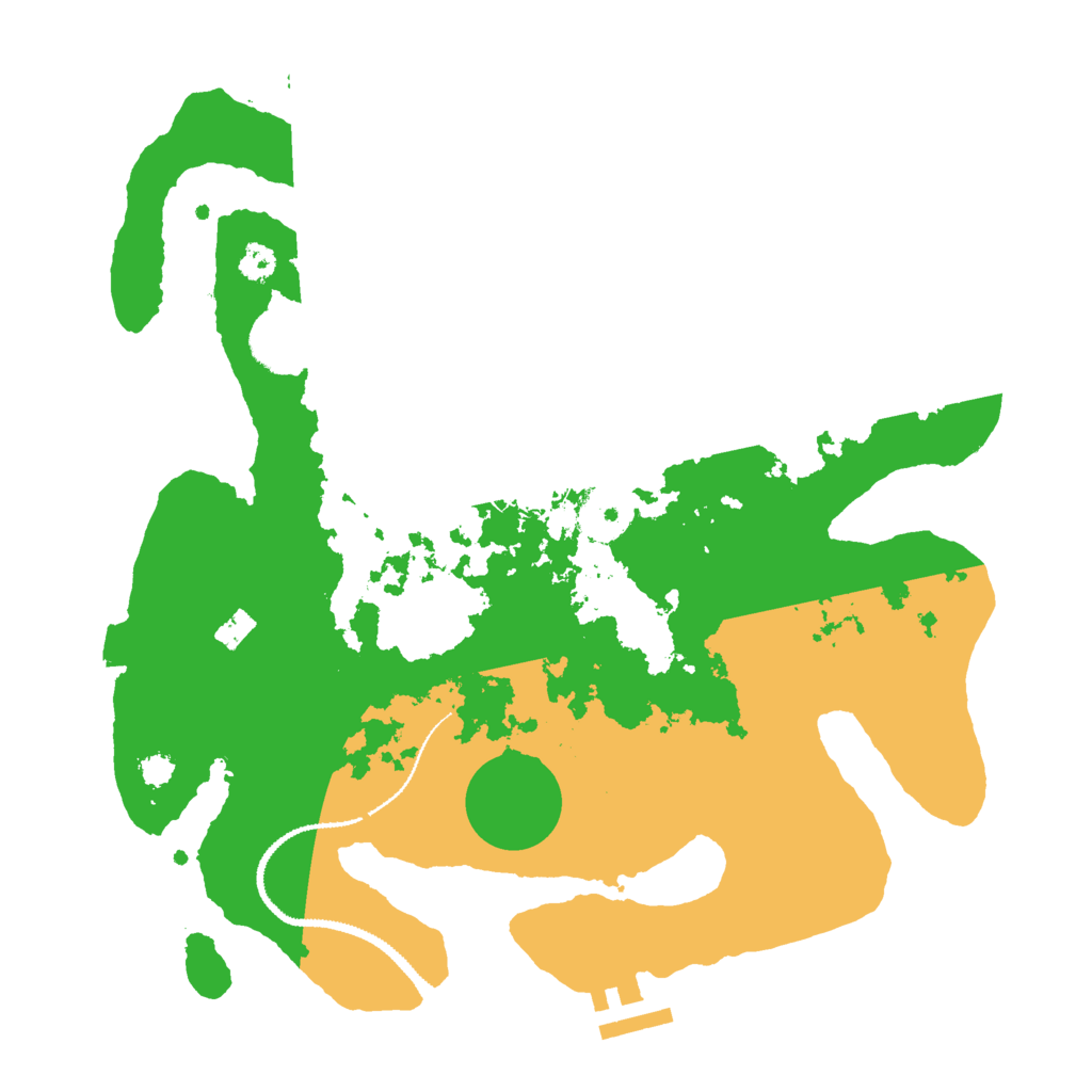 Biome Rust Map: Procedural Map, Size: 3000, Seed: 891106221