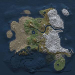 Thumbnail Rust Map: Procedural Map, Size: 3000, Seed: 287825136, 10 Monuments