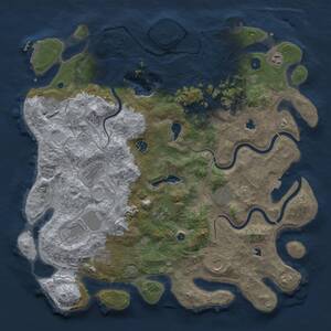 Thumbnail Rust Map: Procedural Map, Size: 4500, Seed: 867047309, 17 Monuments
