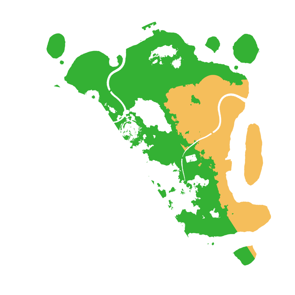 Biome Rust Map: Procedural Map, Size: 3000, Seed: 1689124