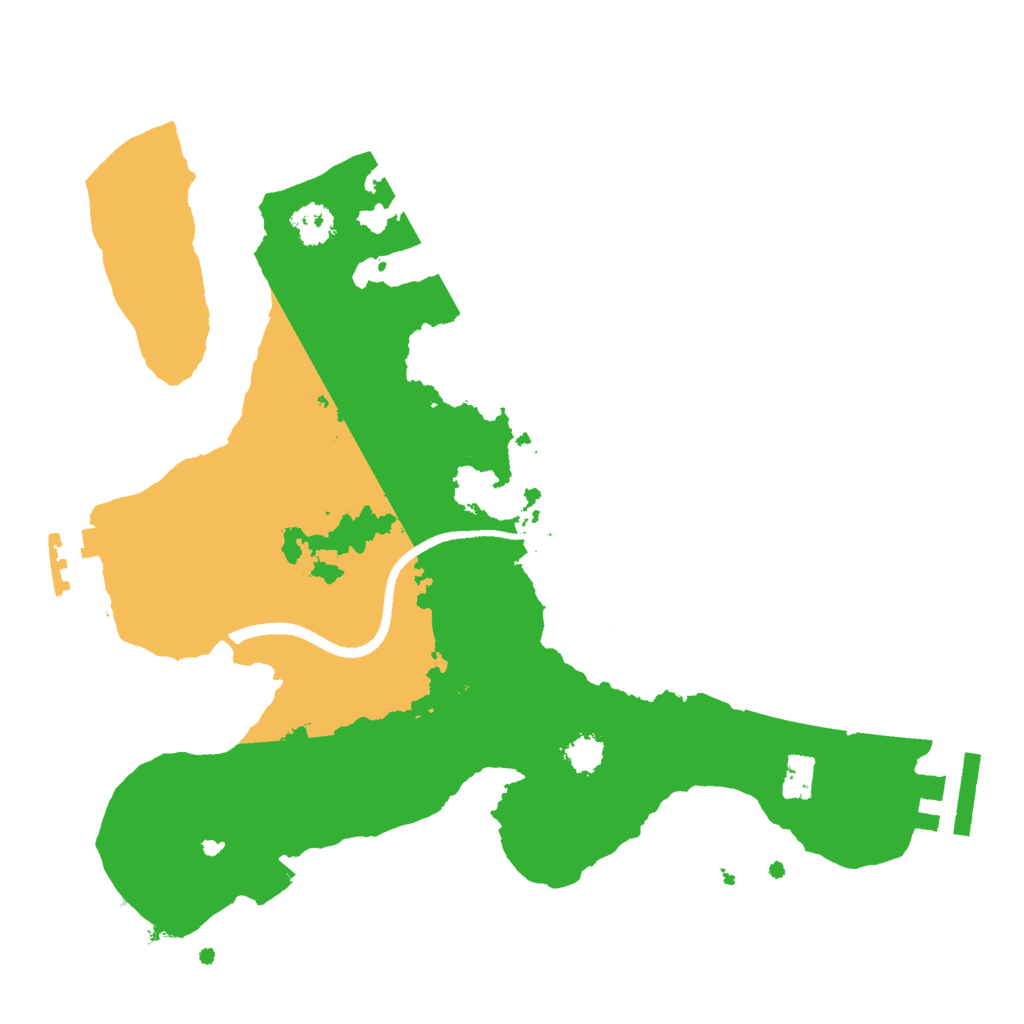 Biome Rust Map: Procedural Map, Size: 2500, Seed: 239587
