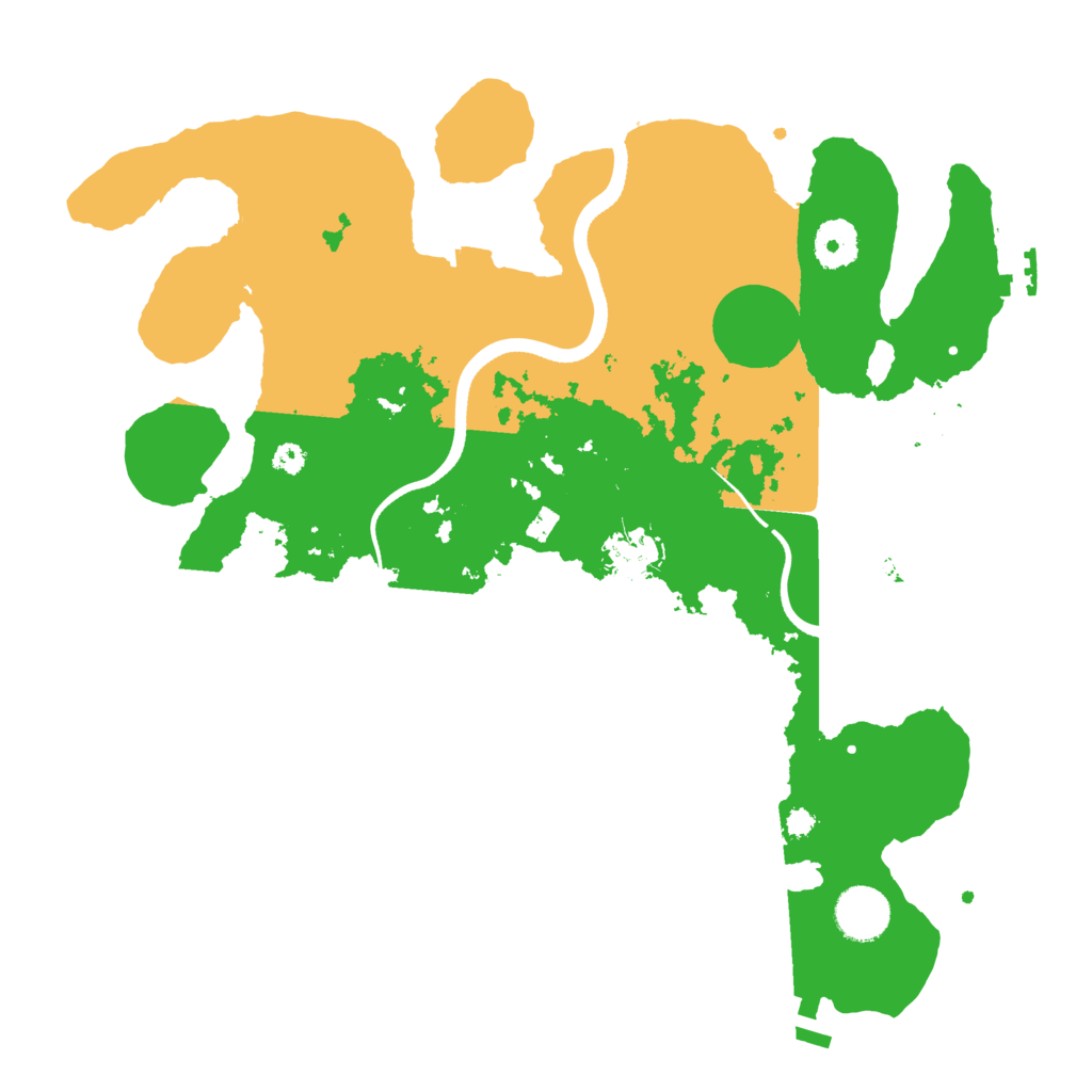 Biome Rust Map: Procedural Map, Size: 3500, Seed: 1991979965