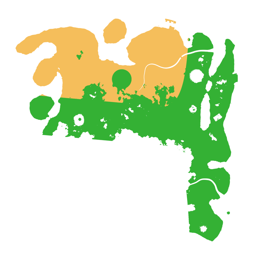 Biome Rust Map: Procedural Map, Size: 3500, Seed: 1991979965