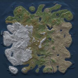 Thumbnail Rust Map: Procedural Map, Size: 4500, Seed: 478014314, 16 Monuments