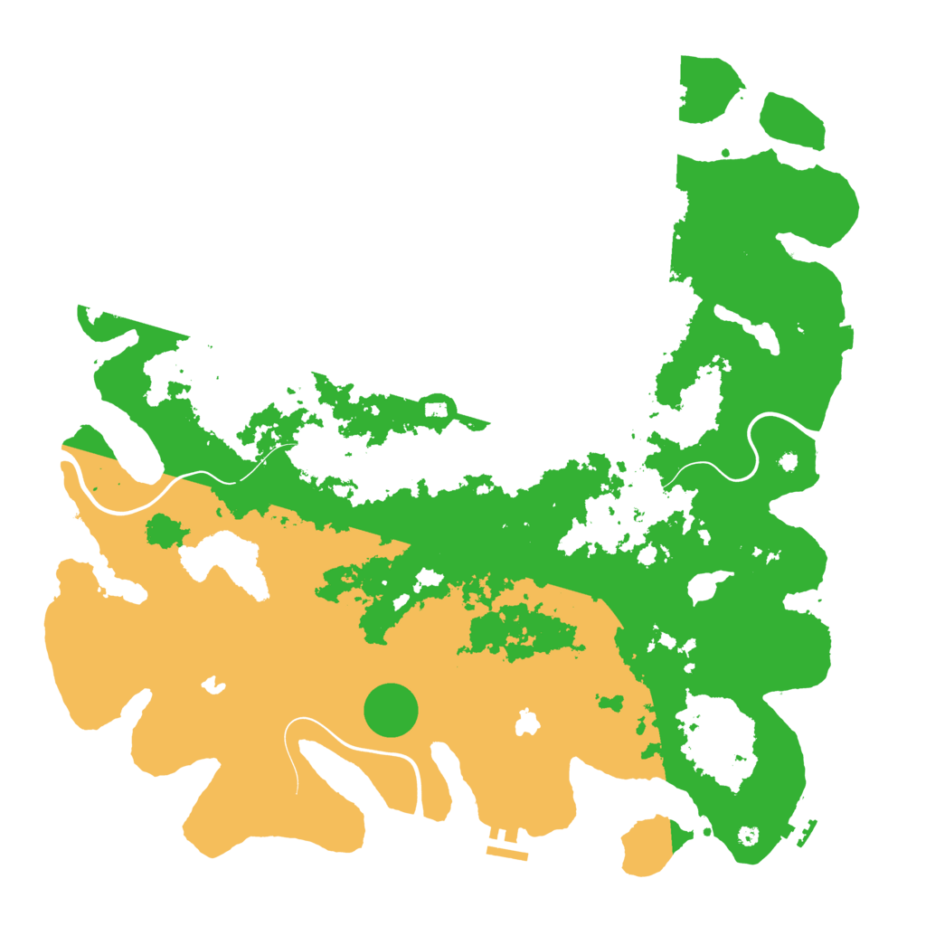 Biome Rust Map: Procedural Map, Size: 4500, Seed: 519771172