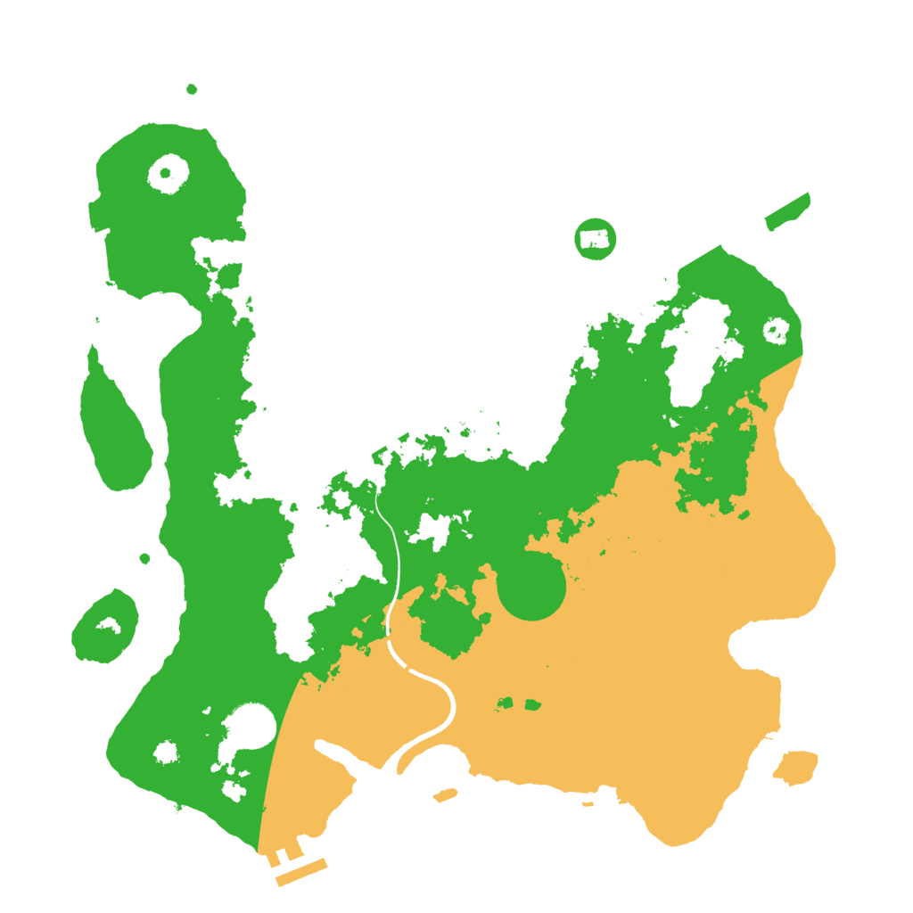 Biome Rust Map: Procedural Map, Size: 3500, Seed: 580586367