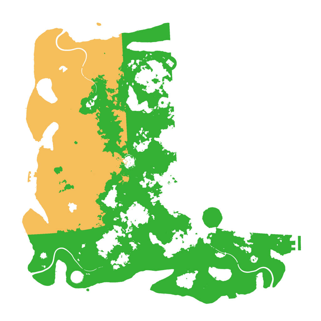 Biome Rust Map: Procedural Map, Size: 4500, Seed: 296907529
