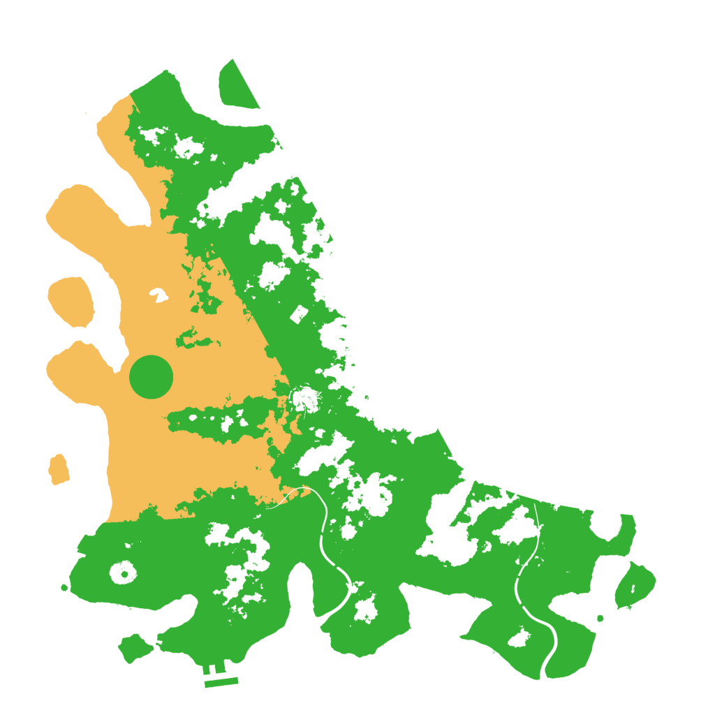 Biome Rust Map: Procedural Map, Size: 4300, Seed: 851349225
