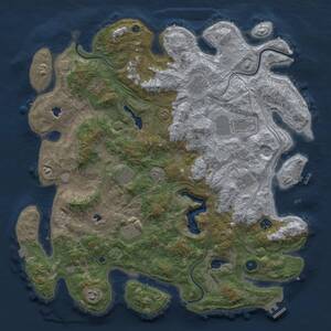 Thumbnail Rust Map: Procedural Map, Size: 4500, Seed: 217, 15 Monuments