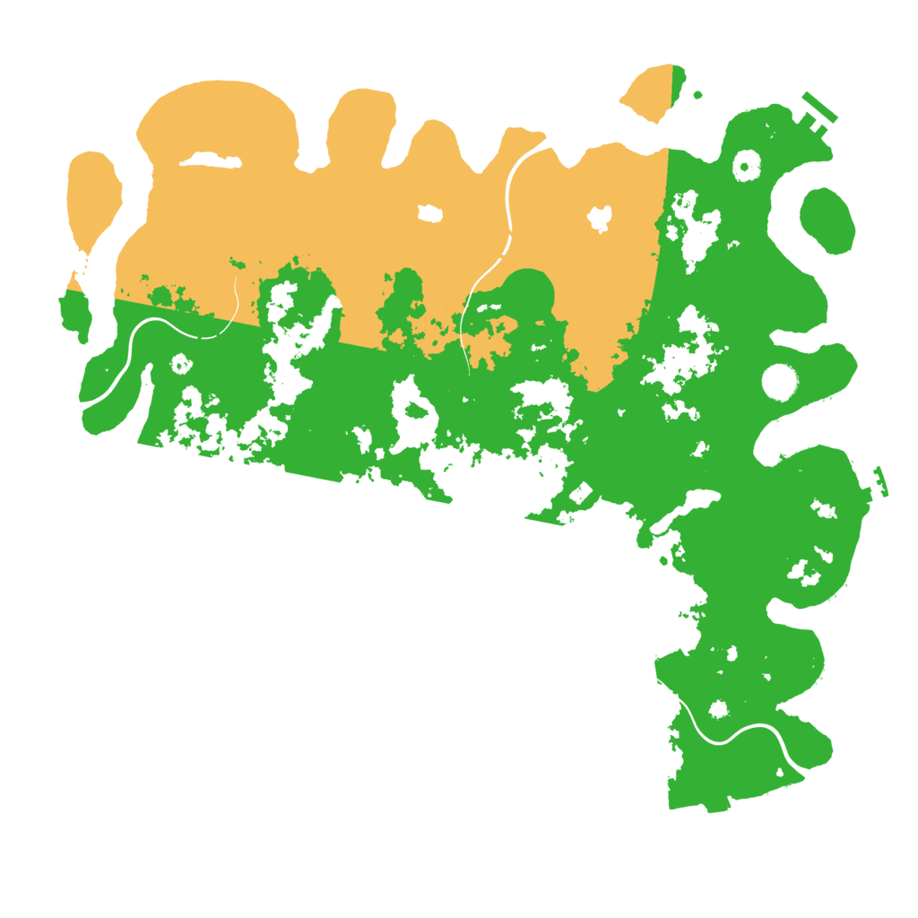 Biome Rust Map: Procedural Map, Size: 4500, Seed: 2076692859