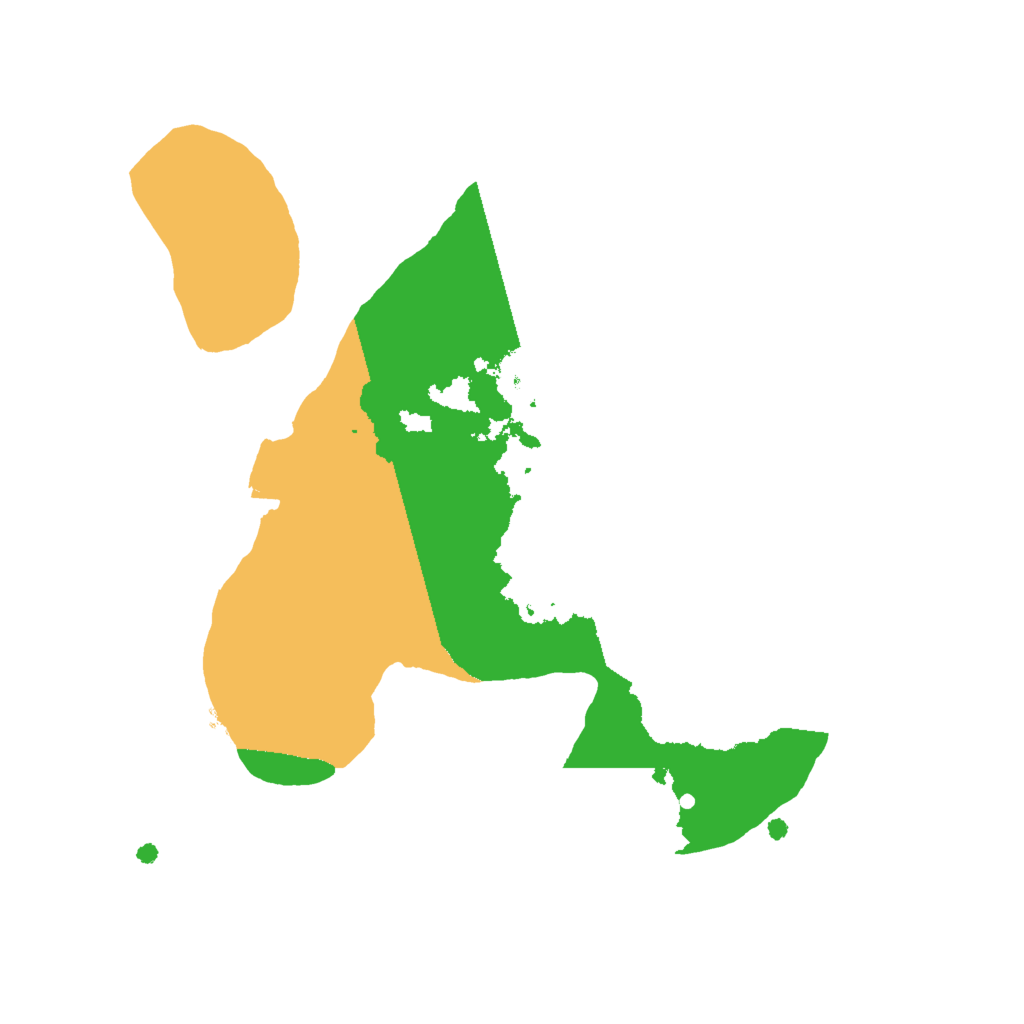 Biome Rust Map: Procedural Map, Size: 2000, Seed: 395839522