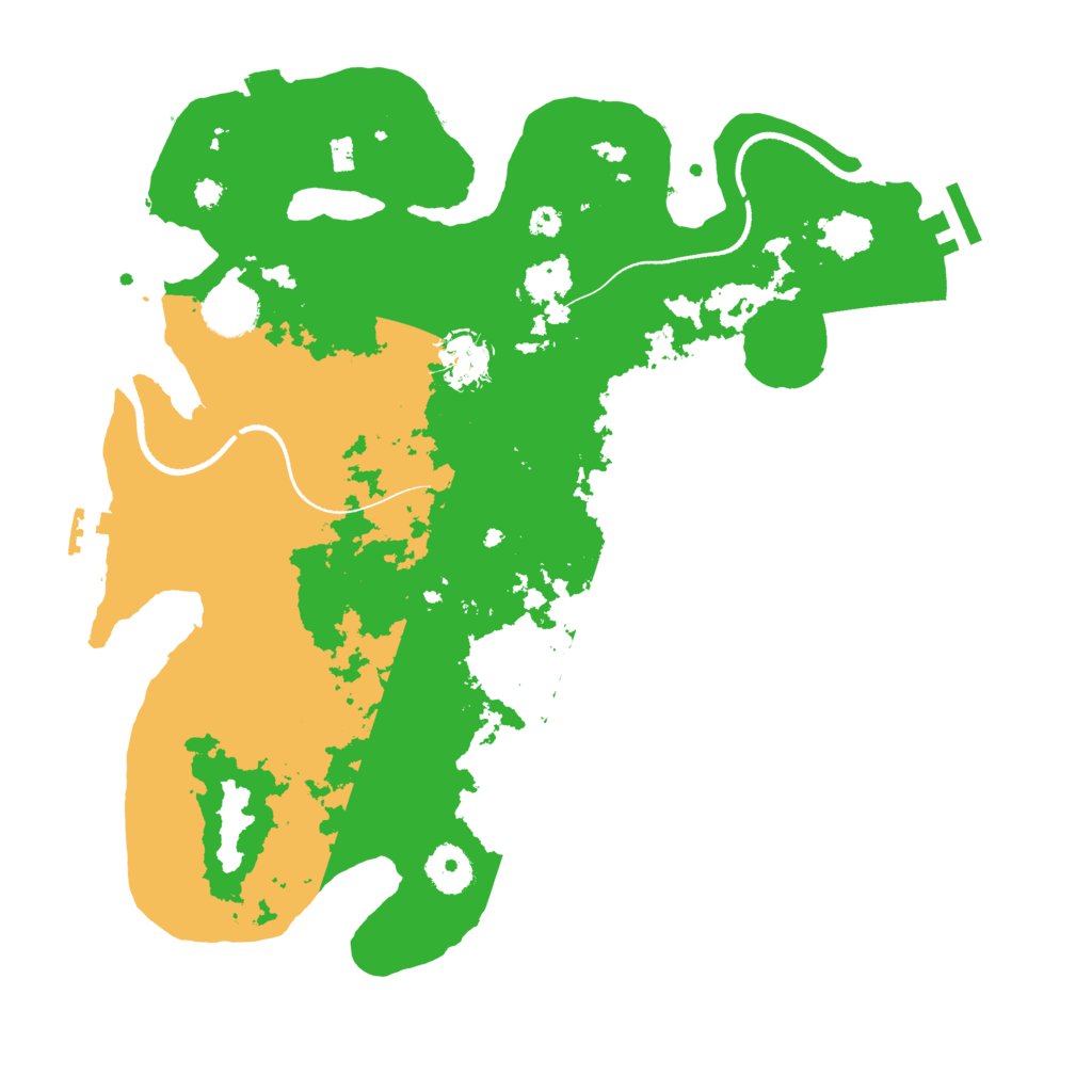 Biome Rust Map: Procedural Map, Size: 3500, Seed: 629702