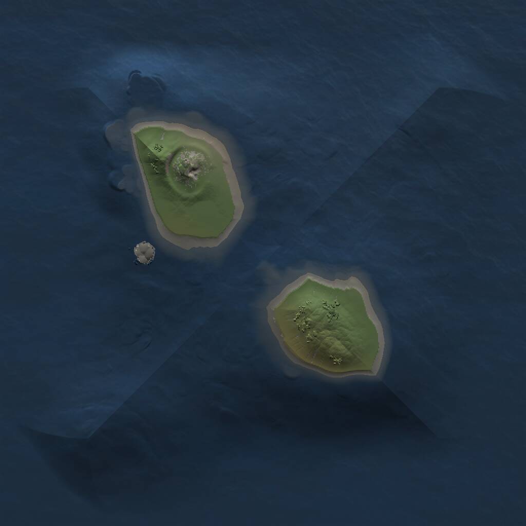 Rust Map: Procedural Map, Size: 1000, Seed: 1969564965, 1 Monuments