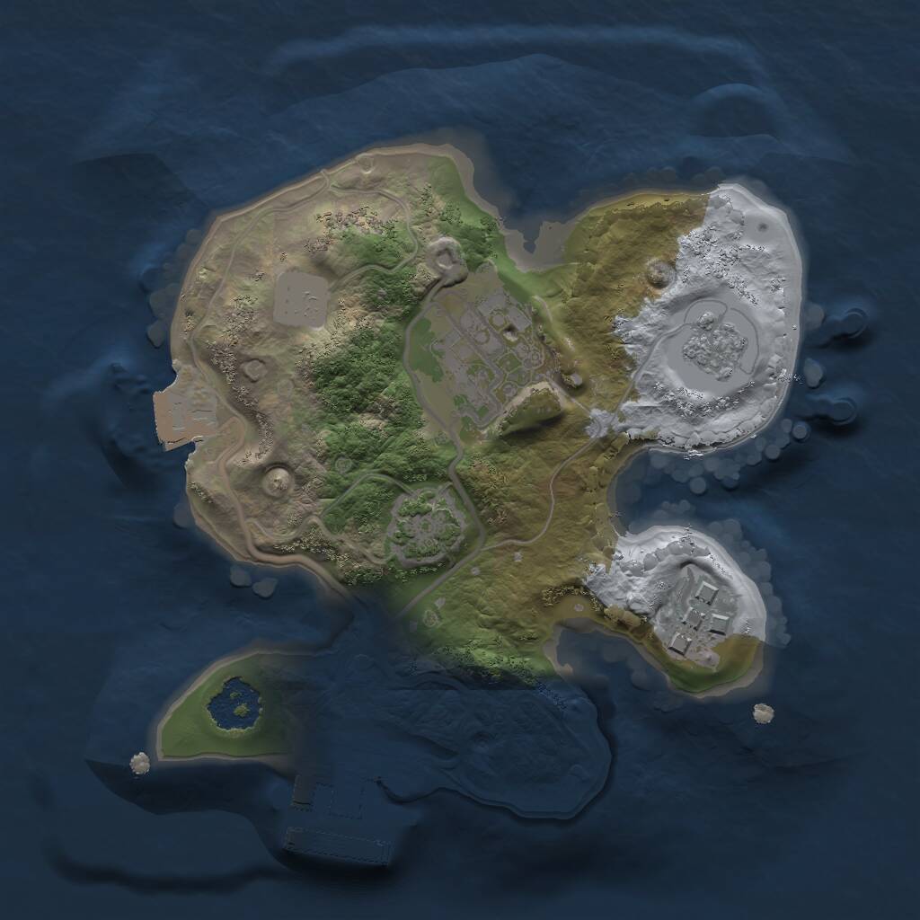 Rust Map: Procedural Map, Size: 1800, Seed: 2017253565, 6 Monuments