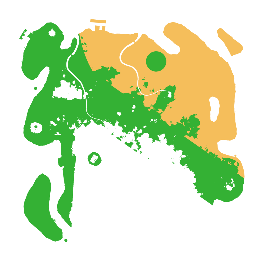 Biome Rust Map: Procedural Map, Size: 3500, Seed: 896381729