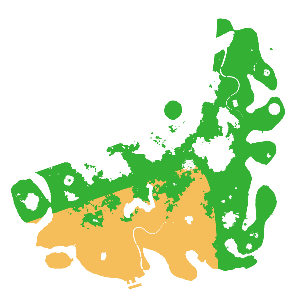 Biome Rust Map: Procedural Map, Size: 4500, Seed: 8143