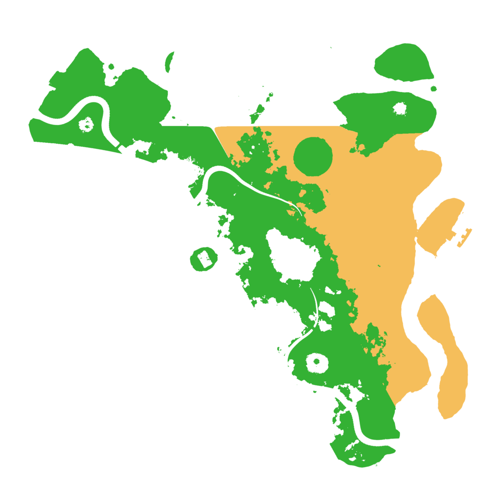 Biome Rust Map: Procedural Map, Size: 3500, Seed: 97437965