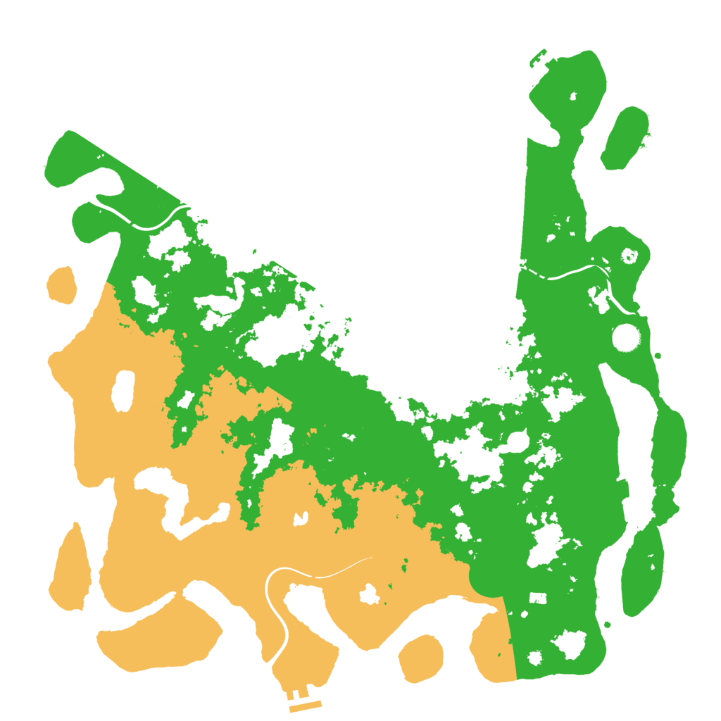 Biome Rust Map: Procedural Map, Size: 4500, Seed: 658964480