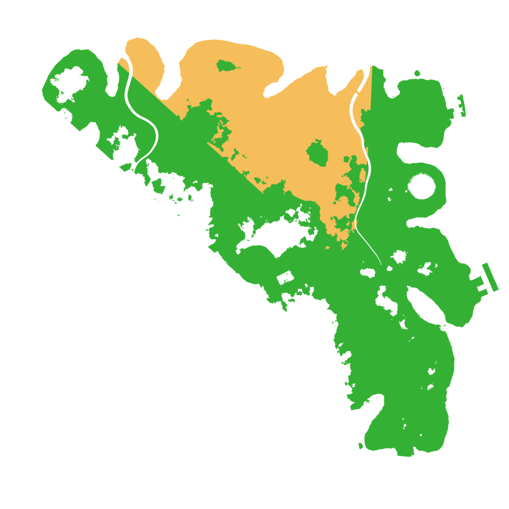 Biome Rust Map: Procedural Map, Size: 3500, Seed: 842942