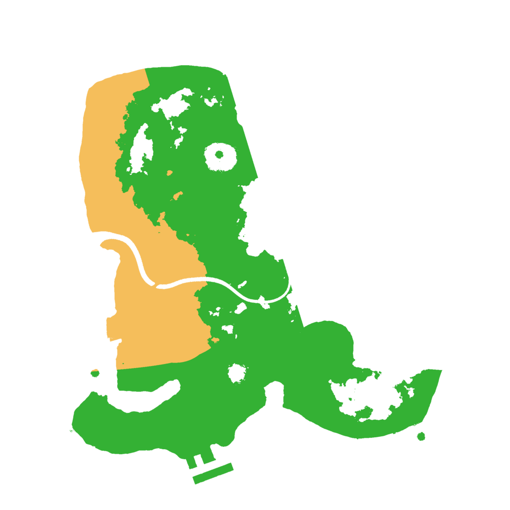 Biome Rust Map: Procedural Map, Size: 2500, Seed: 372133786