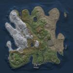 Thumbnail Rust Map: Procedural Map, Size: 3000, Seed: 1874461776, 10 Monuments