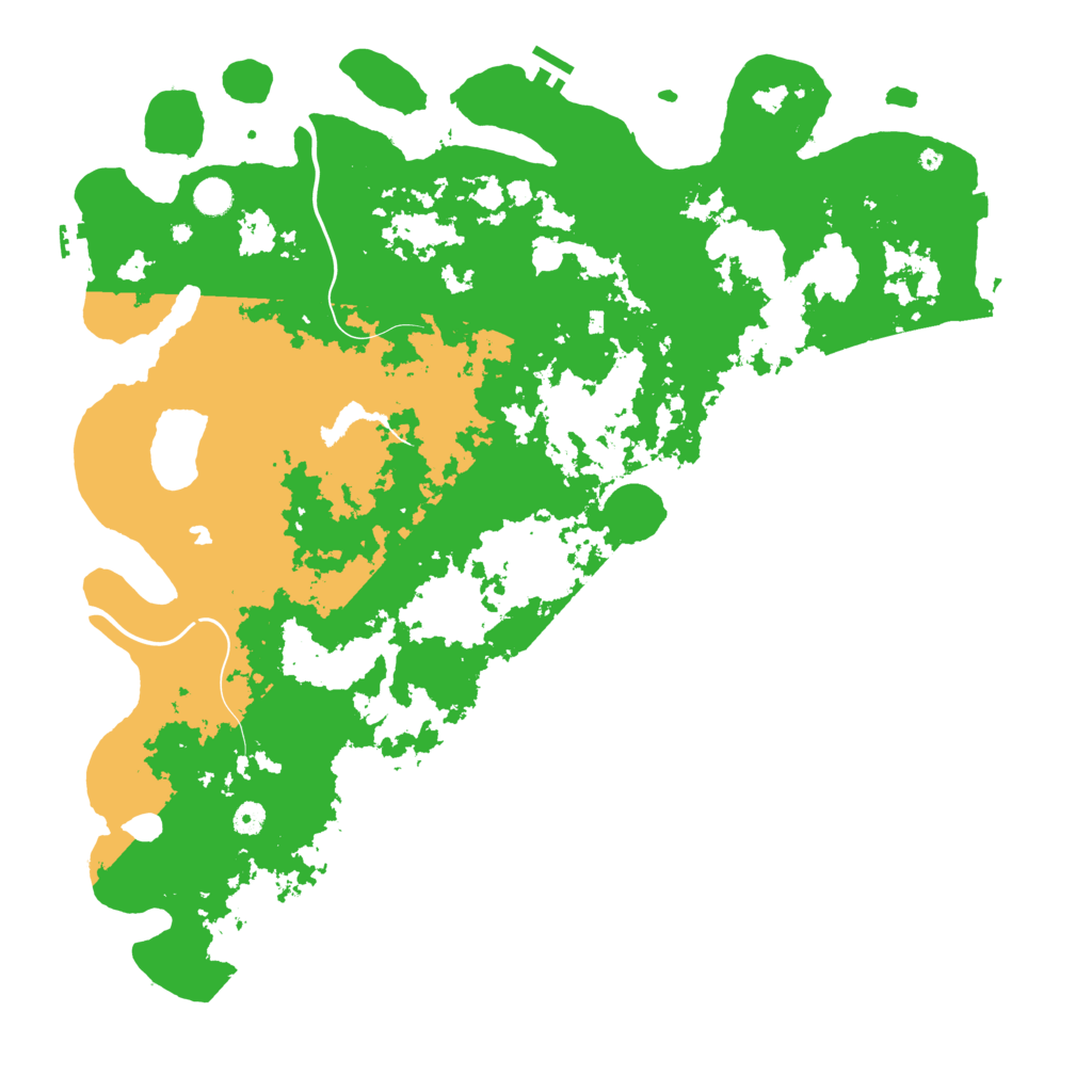 Biome Rust Map: Procedural Map, Size: 5000, Seed: 21390514
