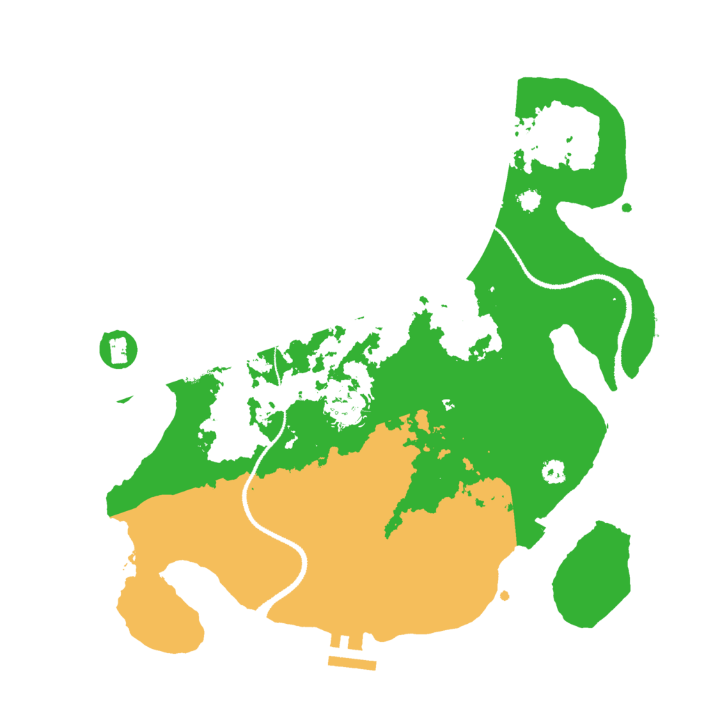 Biome Rust Map: Procedural Map, Size: 3000, Seed: 953925087