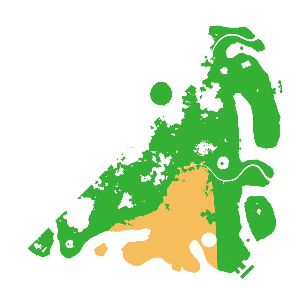 Biome Rust Map: Procedural Map, Size: 3600, Seed: 990335