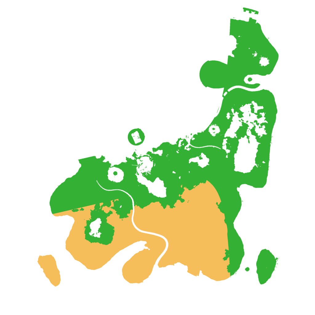 Biome Rust Map: Procedural Map, Size: 3000, Seed: 4123780