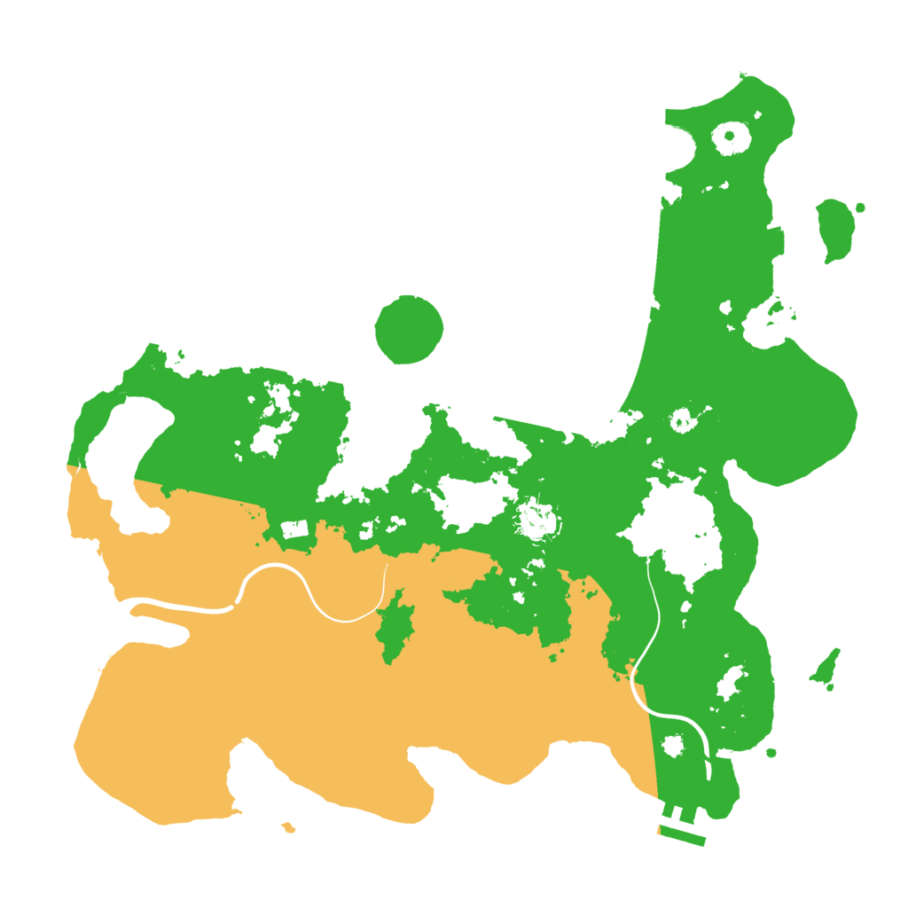 Biome Rust Map: Procedural Map, Size: 3750, Seed: 109