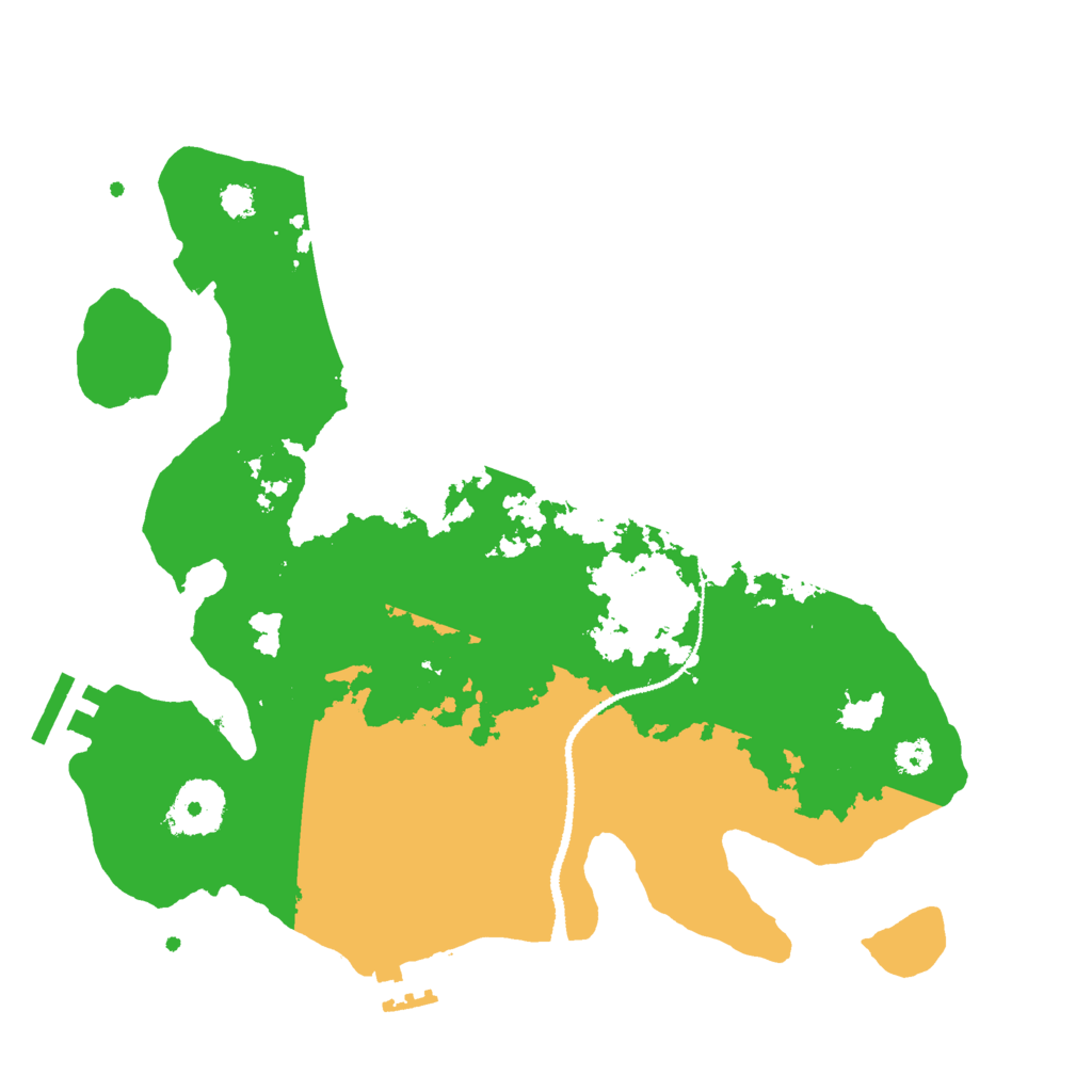 Biome Rust Map: Procedural Map, Size: 3000, Seed: 9997