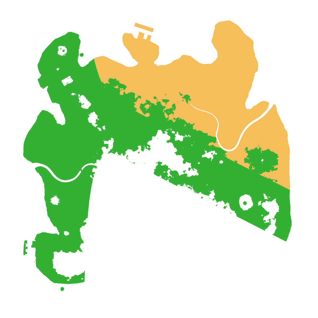 Biome Rust Map: Procedural Map, Size: 3300, Seed: 1945378548