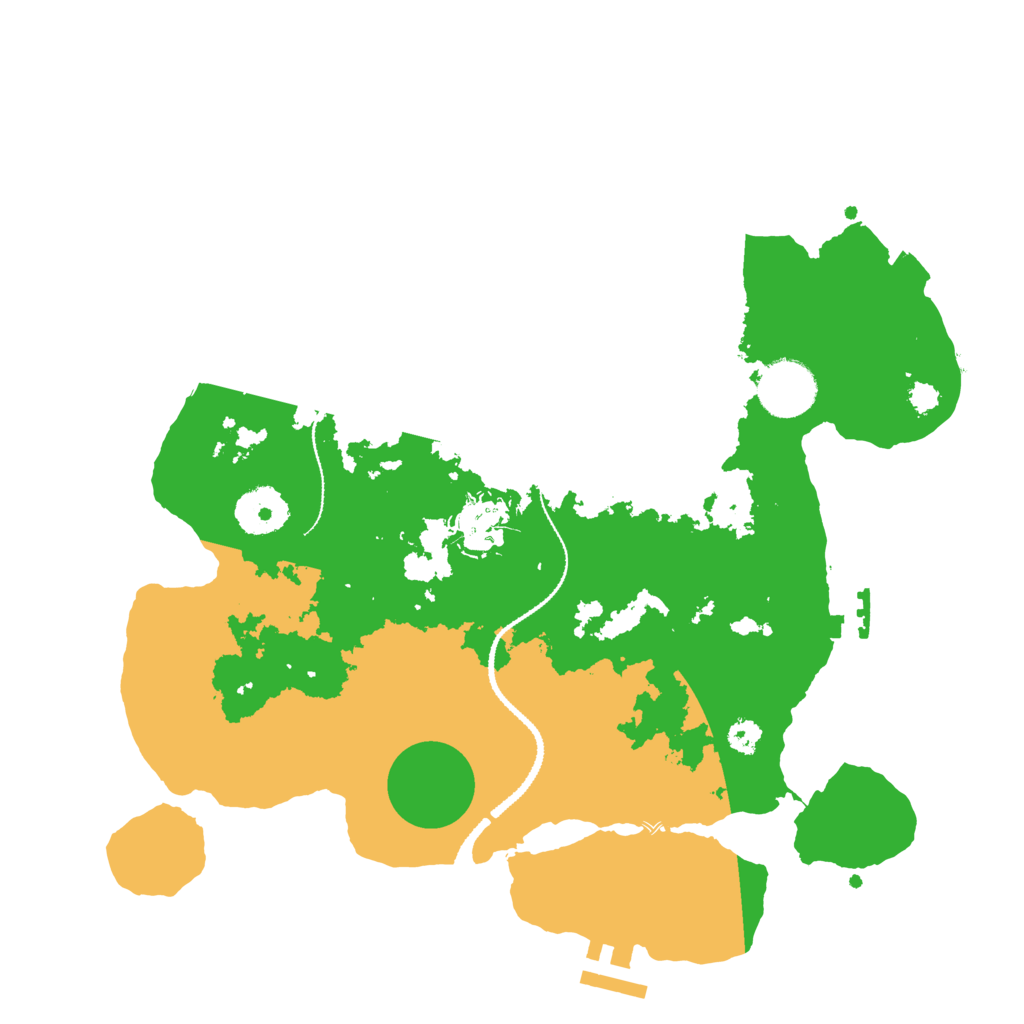 Biome Rust Map: Procedural Map, Size: 3100, Seed: 50194723