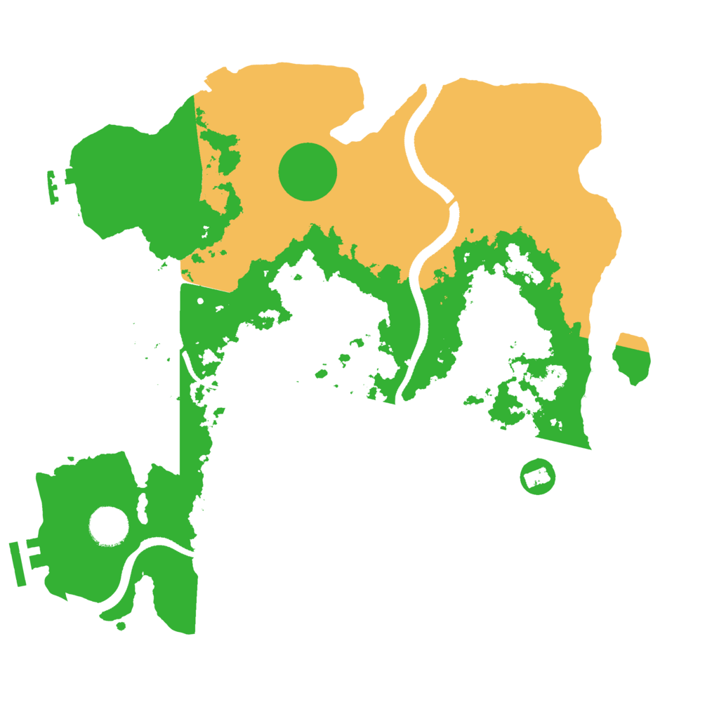 Biome Rust Map: Procedural Map, Size: 3250, Seed: 296009739