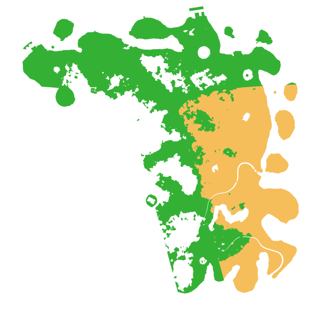 Biome Rust Map: Procedural Map, Size: 4500, Seed: 387218193