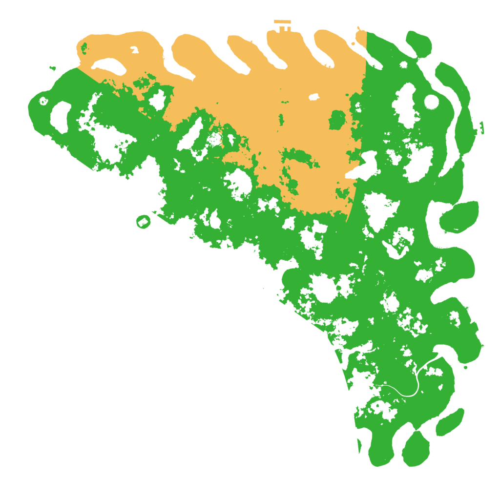 Biome Rust Map: Procedural Map, Size: 6000, Seed: 493350024