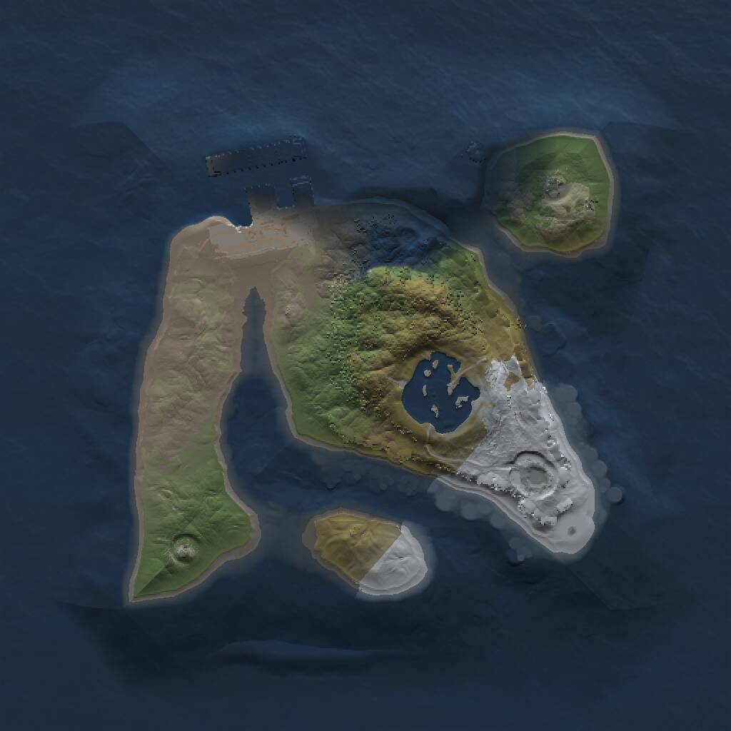 Rust Map: Procedural Map, Size: 1500, Seed: 751963211, 3 Monuments