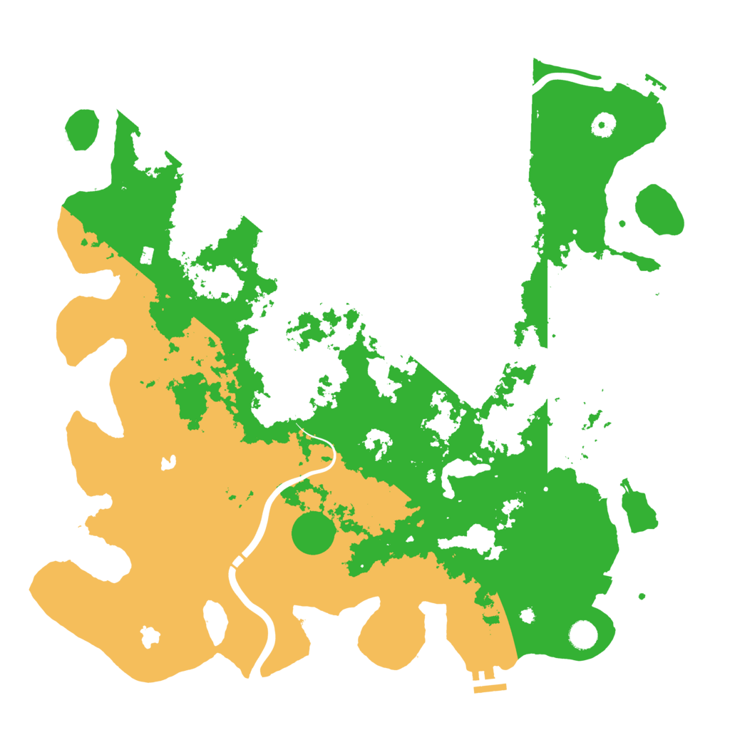 Biome Rust Map: Procedural Map, Size: 4500, Seed: 23869743