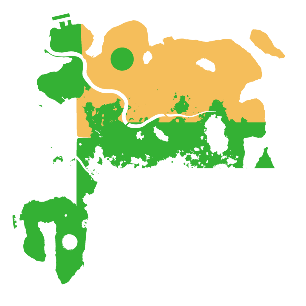 Biome Rust Map: Procedural Map, Size: 3500, Seed: 201599036