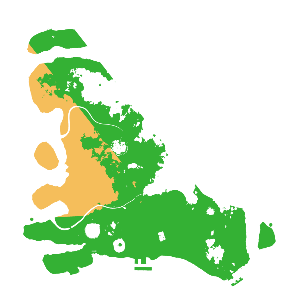 Biome Rust Map: Procedural Map, Size: 3500, Seed: 521823753